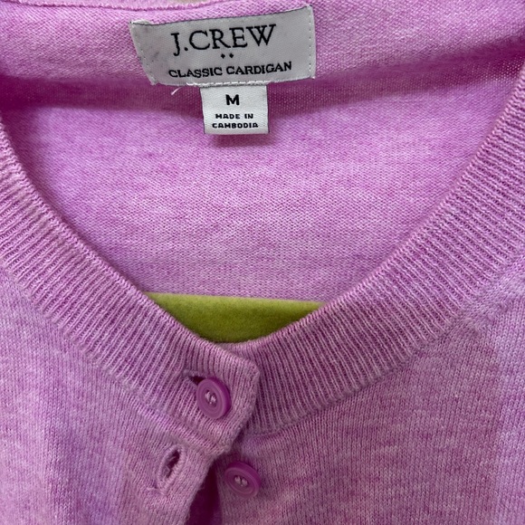 J CREW lilac cardigan - Picture 2 of 5